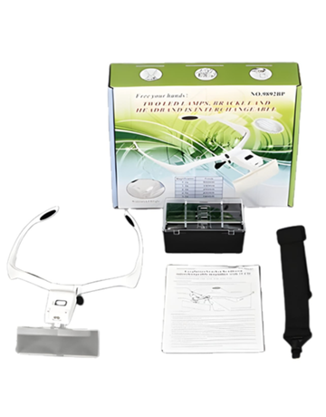 VISOR CON LUZ LED Y LENTE INTERCAMBIABLE