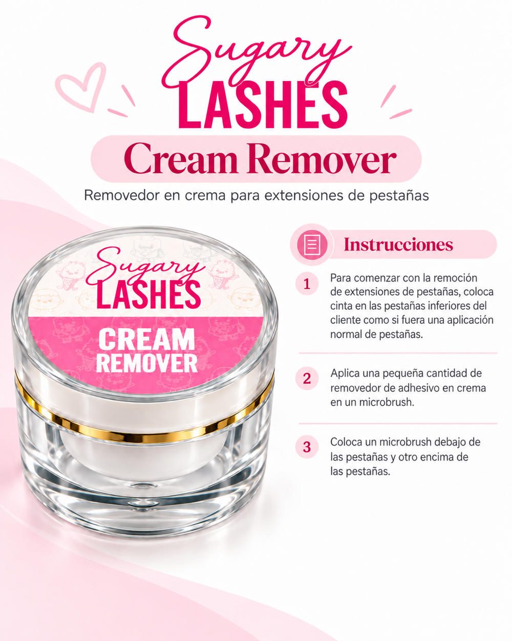 SUGARY CREAM EYELASH REMOVER
