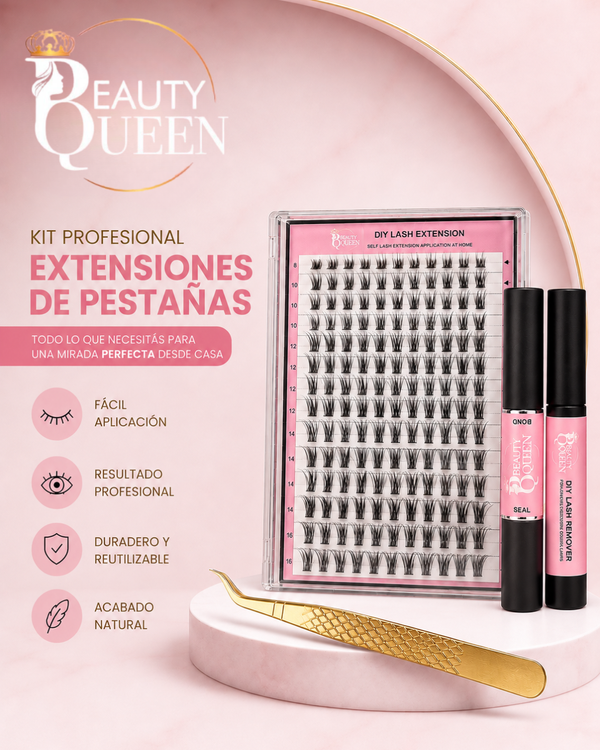KIT PESTAÑAS ENCAPSULADAS D12 BEAUTY QUEEN
