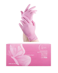 GUANTES DE VINIL ROSA