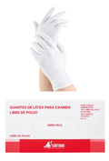 GUANTES DE LATEX BLANCOS